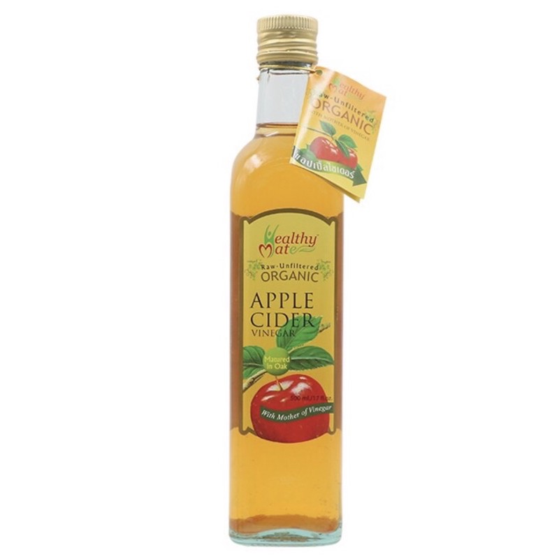 แฮปปี้เมทสายชูแอปเปิ้ล 500มล. Happy mate Apple cider vinegar 500ml