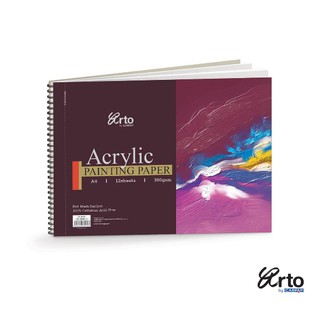 กระดาษวาดสีอาคริลิค Arto Campap 360 gm สันห่วง ขนาด A4