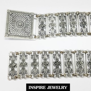 Inspire Jewelry เข็มขัดเทียมเงิน รมดำ สวยงามมากเข็มขัดเทียมเงิน รมดำ