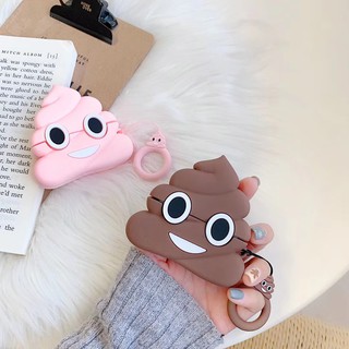 เคสซิลิโคนนิ่ม Cute shit ลายอิโมจิ สําหรับ airpods 1 2 3 pro กันตก