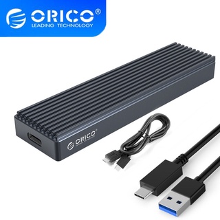 Orico M2 NVME เคส 10Gbps M.2 เป็น USB Type C 3.1 SSD อะแดปเตอร์ สําหรับ NVME PCIE M-key SSD กล่องดิสก์ อลูมิเนียมอัลลอย M.2 SSD Case M2PJ