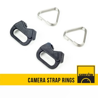 ห่วงสามเหลี่ยม คล้องหูกล้อง เกรด A ( ห่วง กล้อง ร้อยสายคล้องกล้อง 1 คู่  Camera Strap Ring )