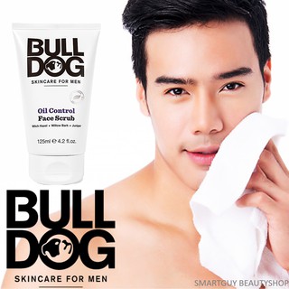 BULLDOG Skincare For Men Oil Control Face Scrub 125ml ผลิตภัณฑ์สครับขัดผิวหน้าสูตรลดความมันส่วนเกินได้อย่างมีประสิทธิภาพ