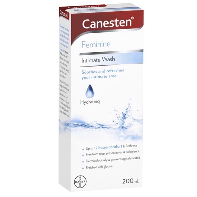 พร้อมส่ง ของแท้100% Canesten feminine intimate wash 200ml.