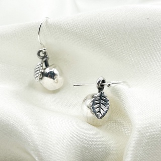 DSP ต่างหูแอปเปิ้ล ต่างหูเงินผลไม้ ตุ้มหูเงินแท้ 925 : DSP 925 Sterling Silver Earing [ESPB0561]