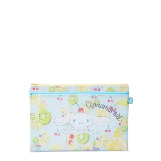 SANRIO ซองซิป Cinnamoroll Fruit F4 แฟ้ม เครื่องเขียน Sanrio