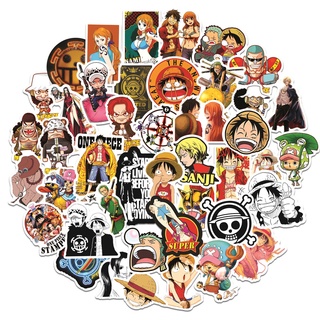 ชุดสติ๊กเกอร์ ONE PIECE อเมริกันทีวีซีรีส์กราฟฟิตีกันน้ำ, 50 แผ่น/ชุด