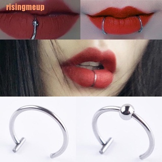 Risingmeup ~ แหวนเจาะร่างกาย จมูก ปาก แหวนปลอม สําหรับ