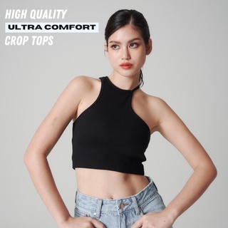 Ultra-Comfort Not Basic Crop-Top - Black (READY-TO-SHIP)