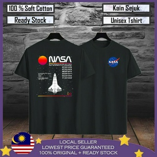 เสื้อยืด ผ้าฝ้าย 100% พิมพ์ลายจรวด Nasa Baju Lelaki พรีเมี่ยม สําหรับผู้ชาย