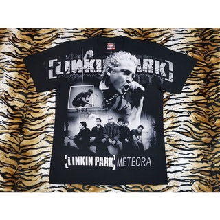 เสื้อวง LINKIN PARK METEORA OVP OVERPRINT เสื้อยืด เสื้อ ลิงคินพาร์ก สกีรนจม Discharge สวยมาก