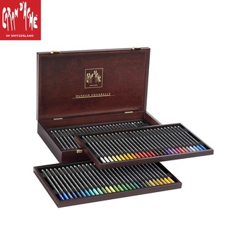 Caran d’ache(คารันดาช) ชุดสีไม้ รุ่น Museum Aquarelle 76 สี ในกล่องไม้สุดหรู # 3510.476