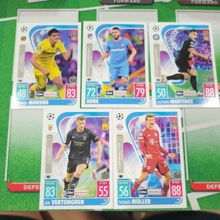 Match Attax 21/22 On Demand ใบพิเศษ ชุดที่ 8 ใบที่ 36-40