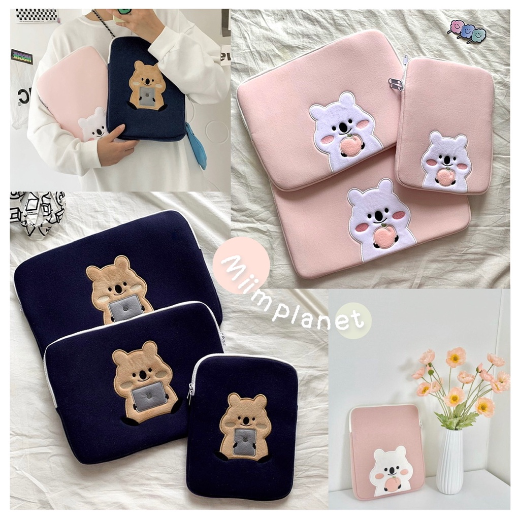 (พร้อมส่ง) กระเป๋าสำหรับไอแพด Tablet โน๊ตบุ๊ค Squirrel🐿 มีช่องใส่ปากกา เคส soft case กระเป๋าใส่แล็ปท็อป Laptop Notebook