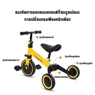 Onetwofit จักรยานขาไถ รถขาไถ จักรยาน3ล้อ 4in1 จักรยานเด็ก รถสามล้อเด็ก กรยานฝึกการทรงตัว จักรยานทรงตัว รถบาลานซ์