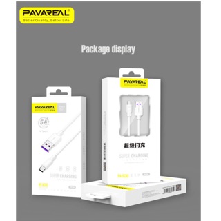 【Super Charging】สายชาร์จ USB 5A Data Cable/Fast Charging  PAVAREAL for Android, ไอโฟน, Type-C Micro