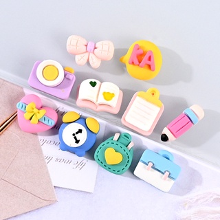 เซตของใช้เครื่องเขียนจิ๋ว ประดับเล็บอุปกรณ์DIY ตกแต่งเคสด้วยกาวครีม