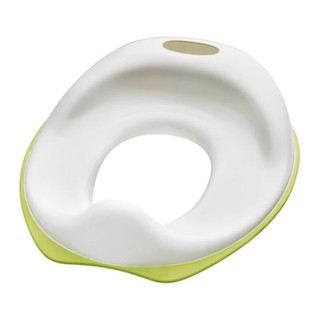 TOSSIG ฝารองนั่งชักโครกเด็ก Toilet seat 30*37 cm (ขาว-เขียว)