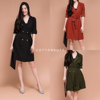 Button Blazer Dress