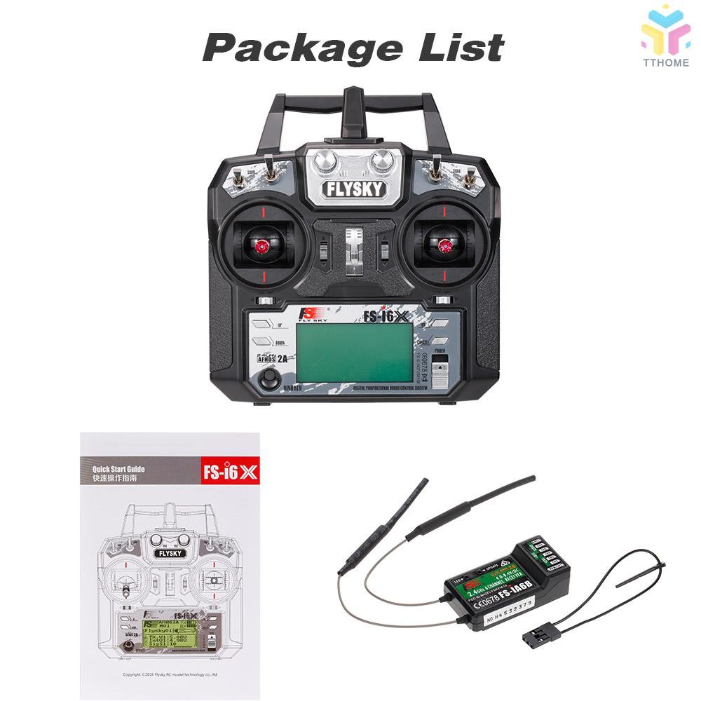 TT Flysky FS-i6X 2.4GHz 6CH AFHDS 2A RC Transmitter with FS-iA6B Receiver  for RC Drone Airplane Hel | Shopee Thailand