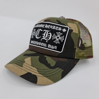 หมวกเบสบอล โครเมี่ยม หัวใจ Camo หมวกตาข่าย snapback