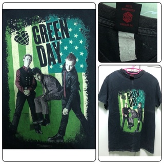 เสื้อยืดมือสอง GREEN DAY อก 16" ยาว 25.5"