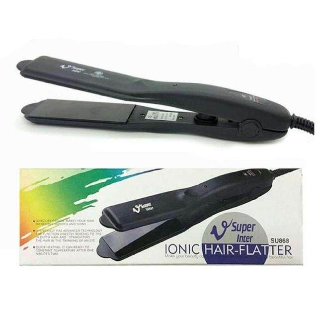 SUPER V INTER เครื่องหนีบผม รุ่น SU 868 สีดำ ไม่มีหวี ขนาดเล็ก ของแท้