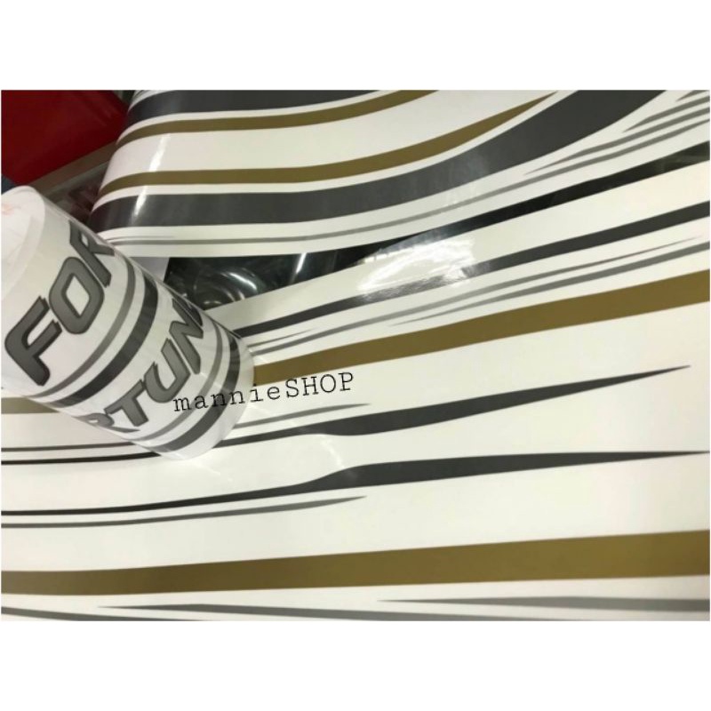 สติ๊กเกอร์แบบดั้งเดิม ลายข้าง TOYOTA Fortuner sticker แต่งรถ โตโยต้า ฟอร์จูนเนอร์ เส้นยาว สติ๊กเกอร์ - รูปที่ 2