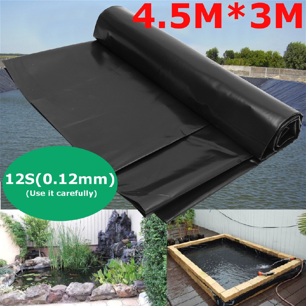 ⊕❁4.5X3M Fish Pond Liner Gardens Pools HDPE Membrane Reinforced Guaranty