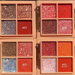 sivanna eyeshadows MOON &amp; STAR MINI PALETTE : HF6040 in the peach**ของแท้ พร้อมส่ง