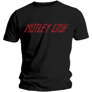 เสื้อยืดผ้าฝ้ายพิมพ์ลาย เสื้อยืดลําลอง คอกลม พิมพ์ลายโลโก้ Motley Crue คุณภาพสูง สําหรับผู้ชาย และผู้หญิง