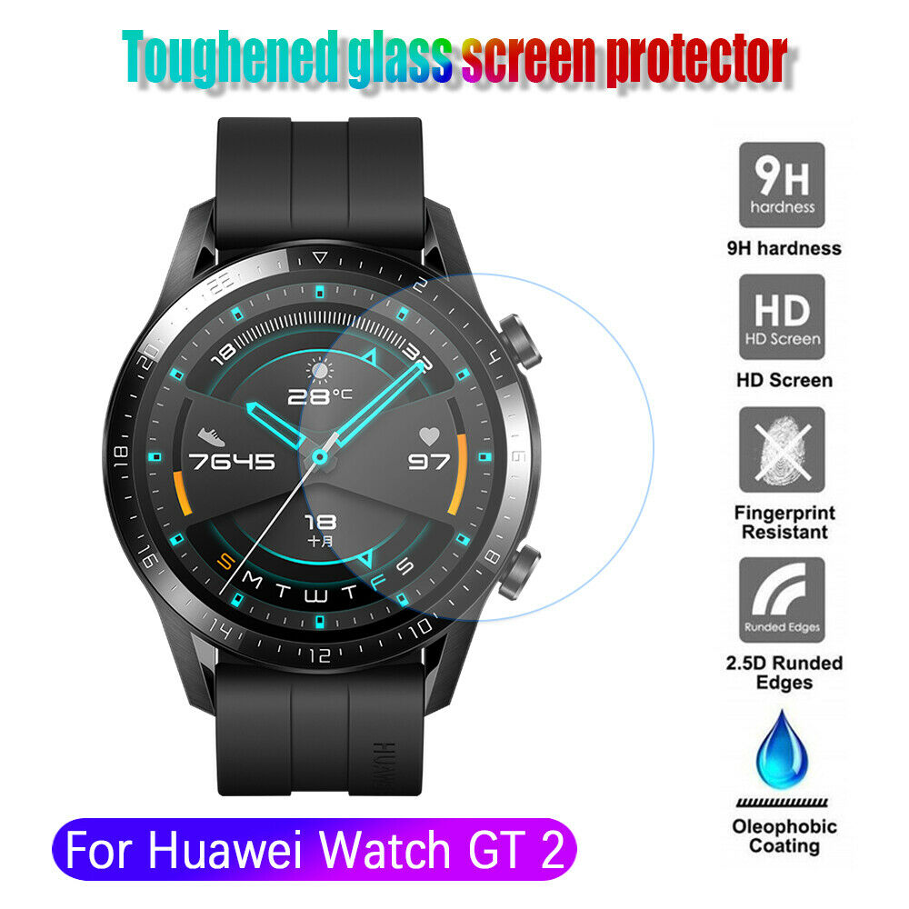 กระจกนิรภัยกันรอยหน้าจอ 46 เมตรสําหรับ Huawei Watch Gt 2