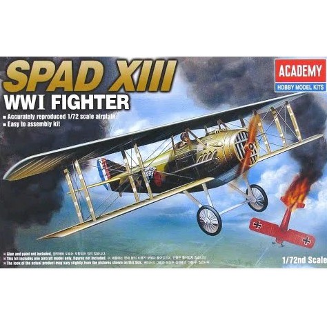 พลาสติก โมเดล ประกอบ ACADAMY MINICRAFT สเกล 1/72 Spad XIII WWI Fighter (12446)