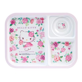 อุปกรณ์ใส่อาหาร ถาดหลุม SUPERWARE KITTY ROSE GARDEN 10.5 นิ้ว ใช้สำหรับใส่อาหารหรือผักผลไม้ตามที่ต้องการ