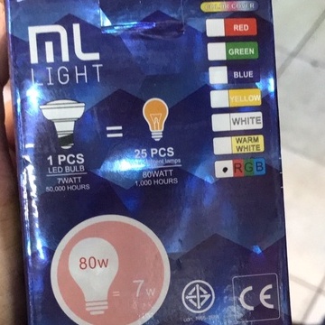 SALE!!! ราคาถูก หลอดพาร์ PAR20-7W-E27 RGB สลับสี