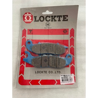 ผ้าเบรคหน้า ผ้าดิสก์เบรคหน้า LOCKTE สำหรับรถรุ่น  HONDA CLICK