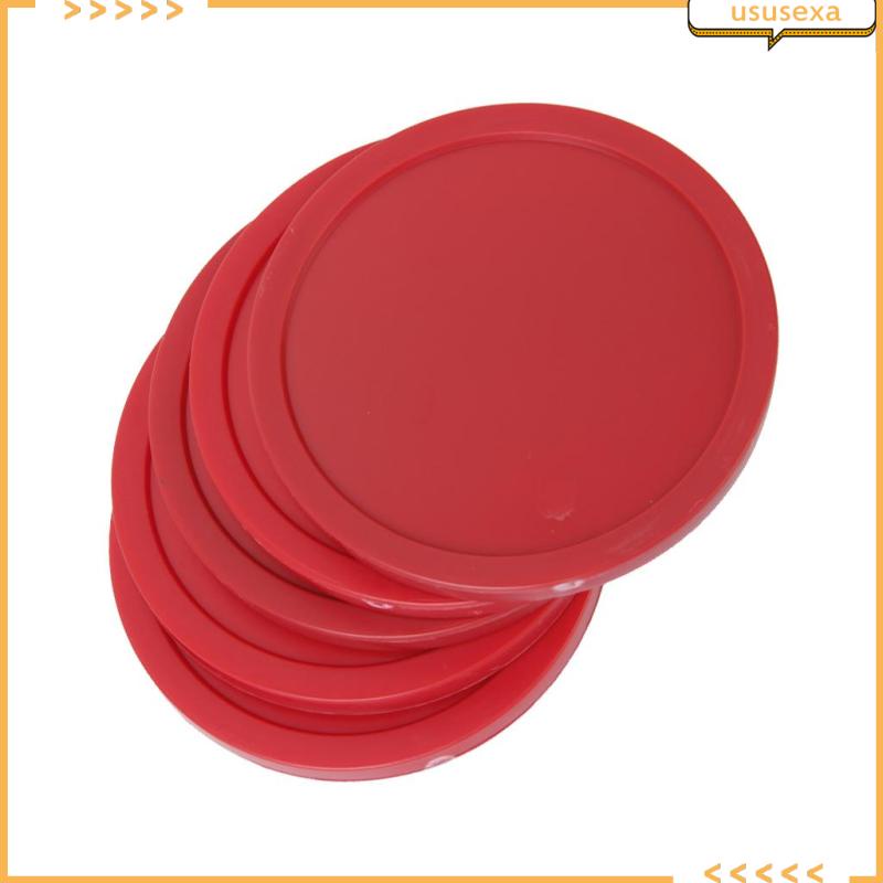 [ususexa] Hockey Red Replacement Pucks 3.22" สําหรับโต๊ะเกม, อุปกรณ์, อุปกรณ์เสริม (4 แพ็ค) - ชุดสําหรับ Home Arcade Club ฯลฯ