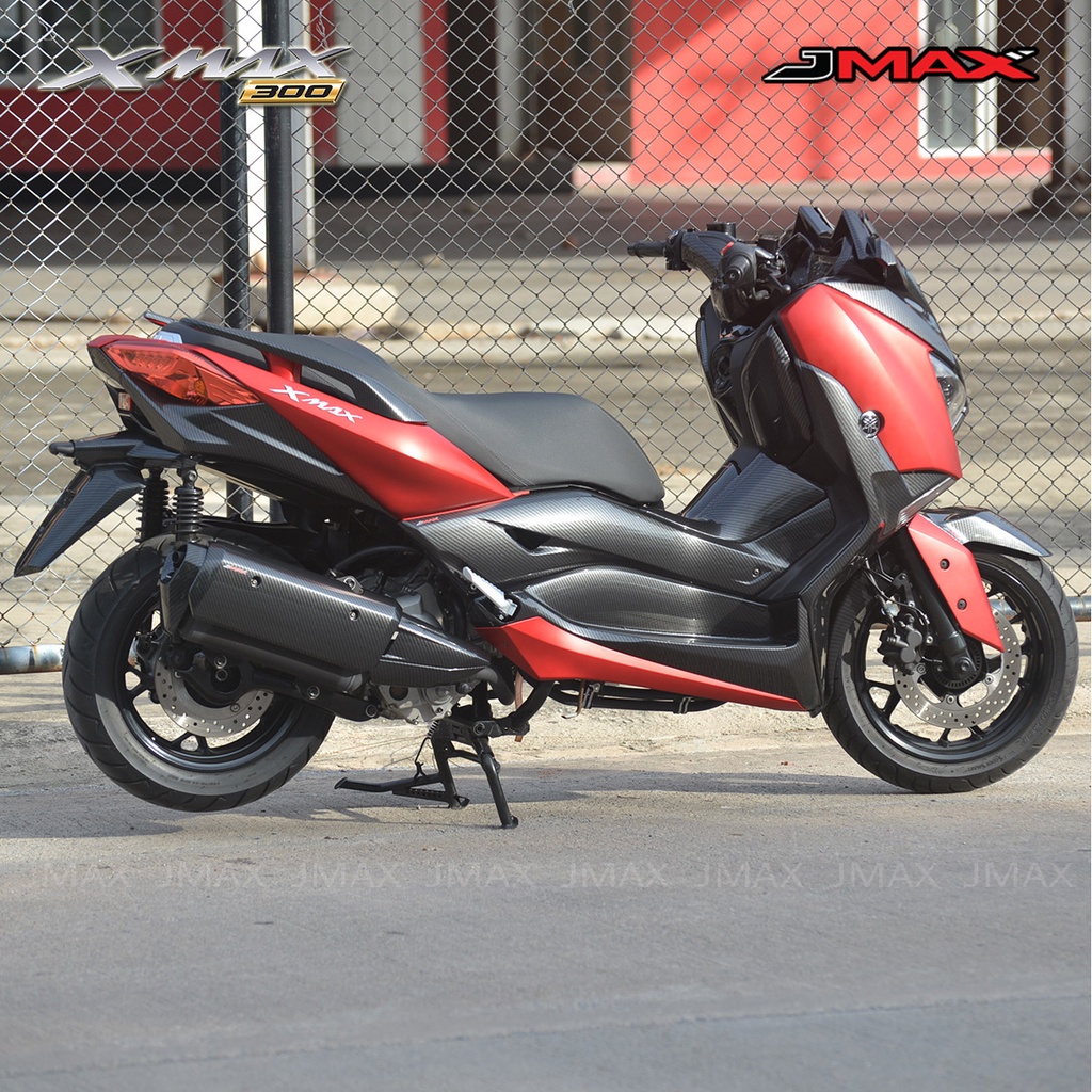 ชุด 4 ชิ้น ฝาปิดช่องเก็บของ L+R แฟริ่งคอนโซล L+R XMAX 300 2017-22 JMAX ตรงรุ่น ลายฟิล์มคาร์บอน 6D - รูปที่ 5