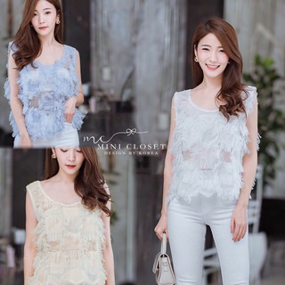 เสื้อคอยู ผ้าชีฟองเนื้อดี 🌺Lady v neck Chiffon🌺