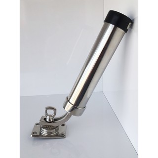 ที่ใส่คันเบ็ดตกปลา สแตนเลส 316 มารีนเกรด Rod Holder Stainless Steel 316 (Deck Type) [Nuovarade - 96861]