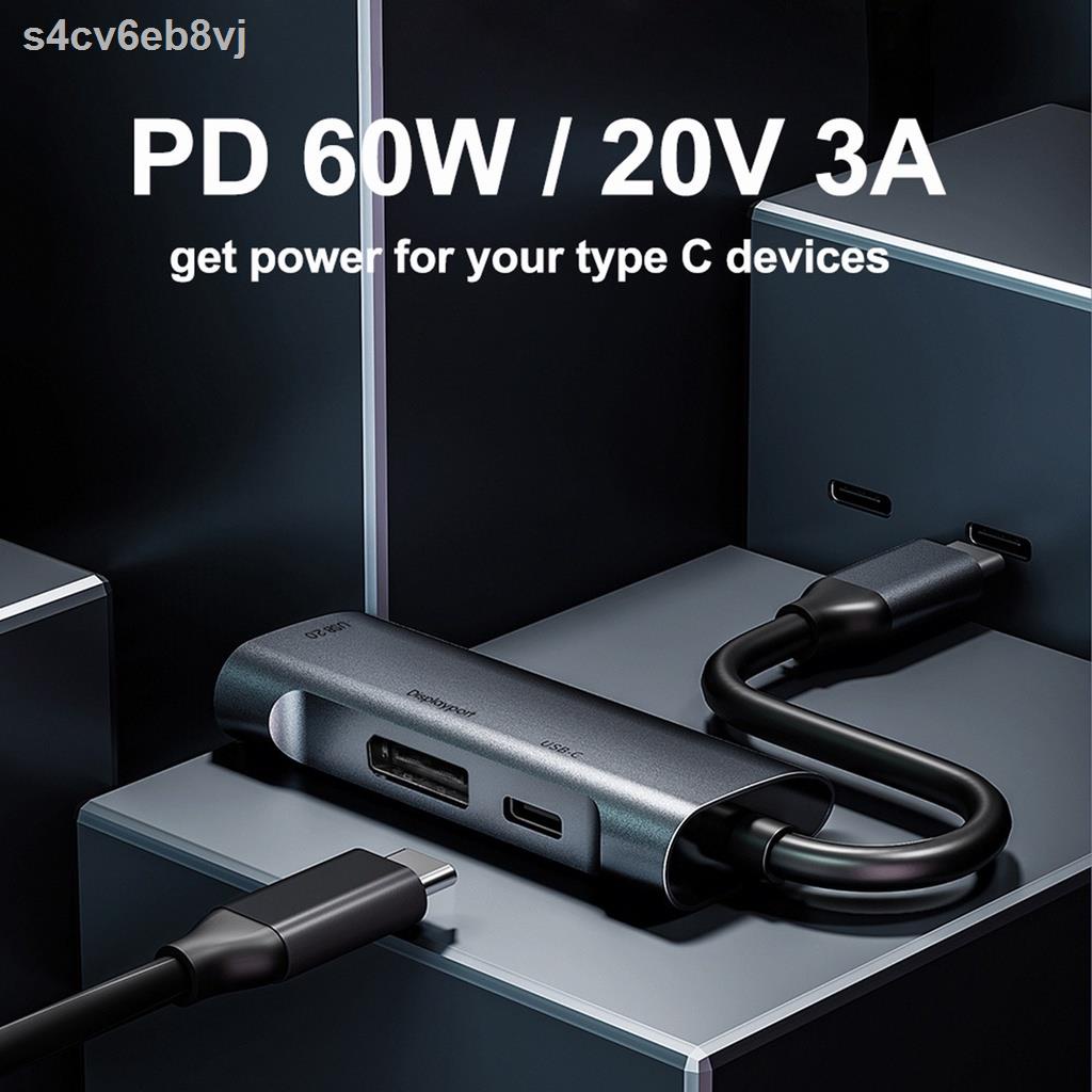 ﺴSlim Portable USB C to Display Type C Multiport Hub to DisplayPort 480Mbps 8K / 6K / 5K / 4K Output for Computer Table #5