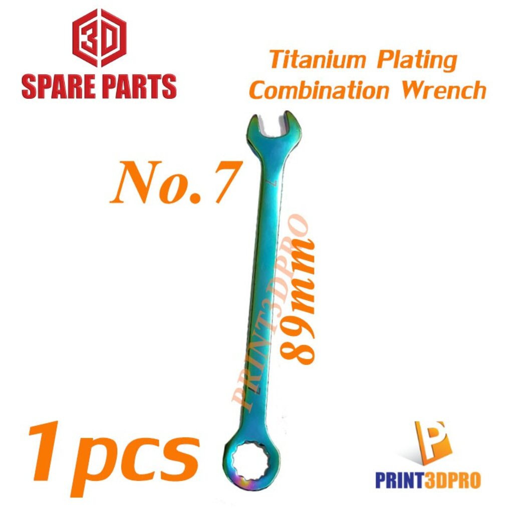 3D tool Spare Parts ประแจขนาดเล็ก 4,4.5,6,7,8,9,10 ชุบ Titanium Plating wrench 1=ชิ้น ราคา ถูกที่สุด ดีลบีเคเค แกลเลอรีภาพที่ 5