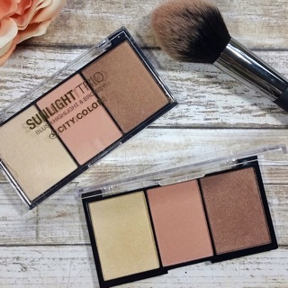 City Color Sunlight Trio บลัชออน+บรอนเซอร์+ไฮไลท์