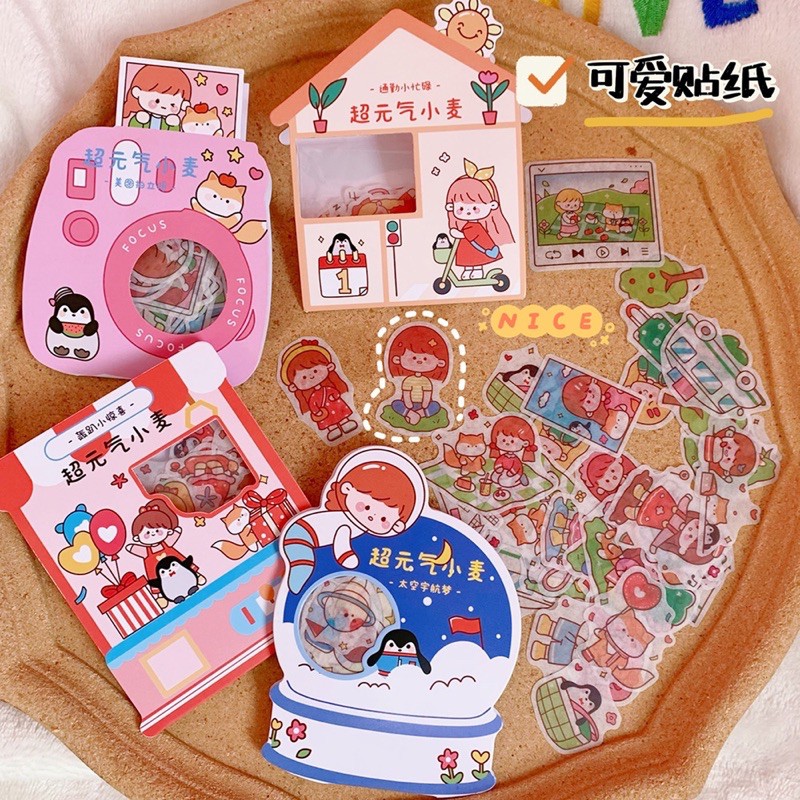 สติ๊กเกอร์ลายสาวน้อยแสนซนสุดคิ้ว สติ๊กเกอร์ลายน่ารัก สติ๊กเกอร์ลายสาวน้อยสุดคิ้ว