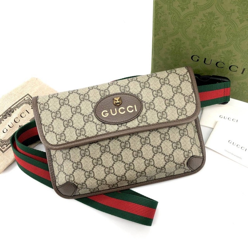 💥พร้อมส่งไทย💥New! Gucci​ GG​ Supreme Belt Bag รุ่นแม่แพท มือ​1​ของแท้​💯