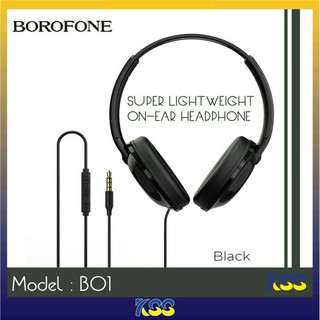 หูแบบครอบหู หูฟังมือถือ หูฟังเบสหนัก BOROFONE BO1 MOBILE HEADSET EnjoyBass