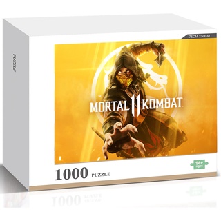 Mortal Kombat จิ๊กซอว์ไม้ปริศนา 11 เกม คุณภาพสูง ของเล่นสําหรับครอบครัว 1000 ชิ้น