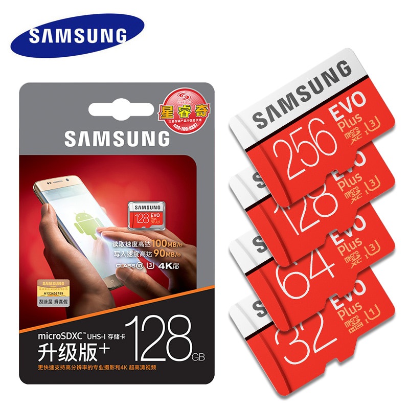 [NEW]  SAMSUNG Micro SD Card 128GB 64gb 32gb 256g high speed Class 10 U3 SDHC SDXC Microsd Memory