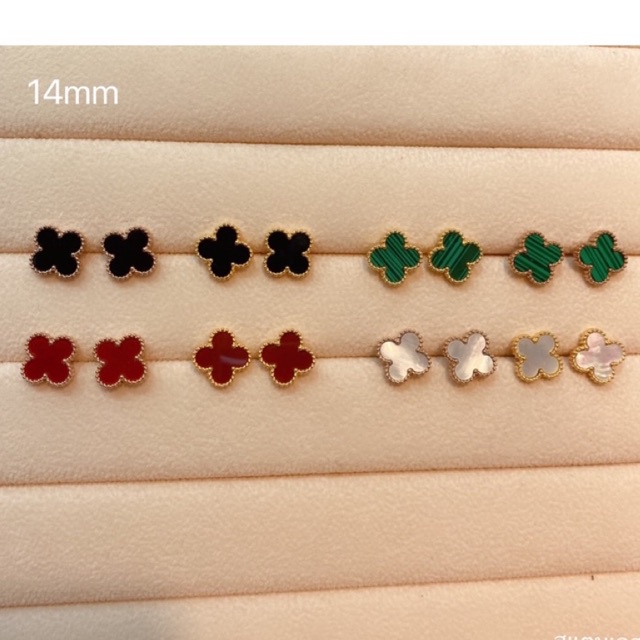 เครื่องประดับพร้อมส่ง ต่างหูติดหูดอกลงยา ใส่ไม่ลอกไม่ดำ  งานสแตนเลส ไทเทเนี่ยมเคลือบ18k ต่างหูดอก