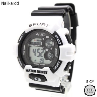 Sport Watch นาฬิกาผู้ชาย-ผู้หญิงและเด็ก 2Tone/สายยางดำ ระบบ Digital SW-G05